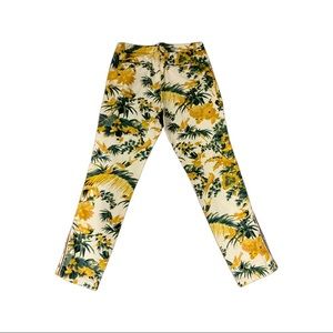Anthropologie Chino Botanical Printed pants